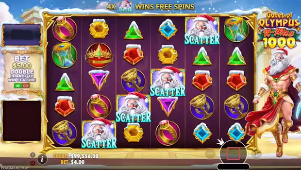 Gates of Olympus Xmas 1000 Scatter Feature