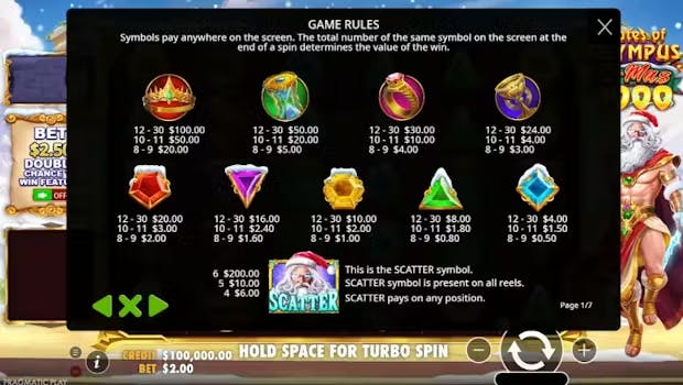 Gates of Olympus Xmas 1000 Symbols