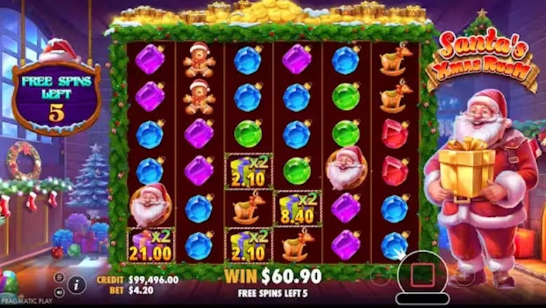 Santas Xmas Rush Bonus Round