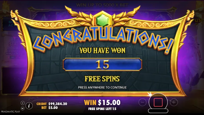 Gates of Olympus Free Spins
