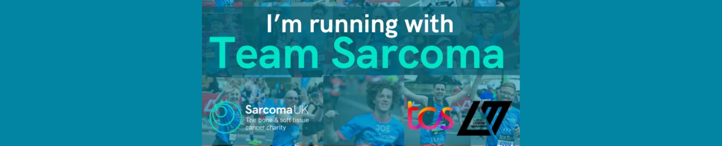 Sarcoma UK charity runners taking part in London Marathon.