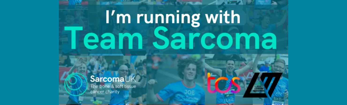 Sarcoma UK charity runners taking part in London Marathon.