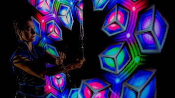 Artist with LED-Visuals and Pixelpoi