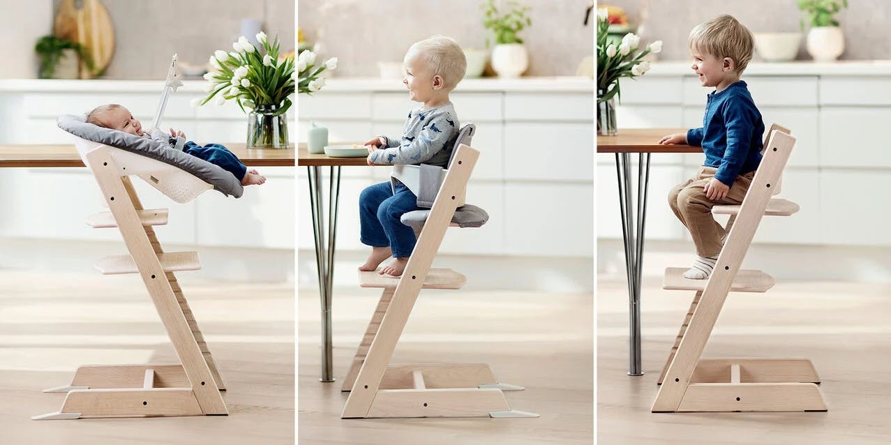 stokke tripp trapp highchair in wood