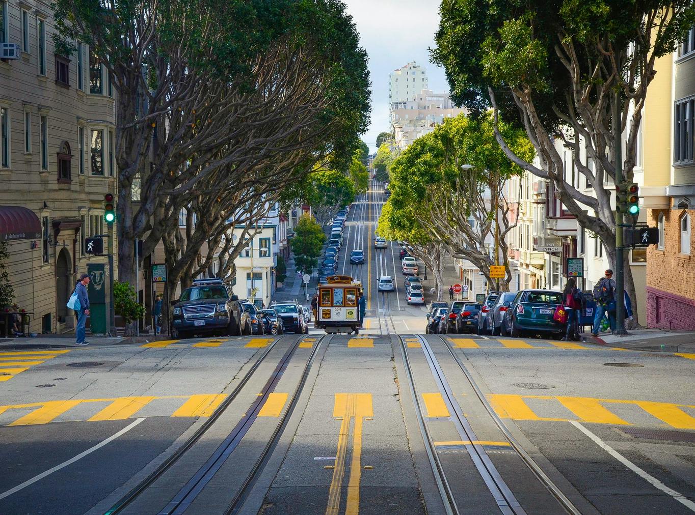 downtown san francisco crosswalk