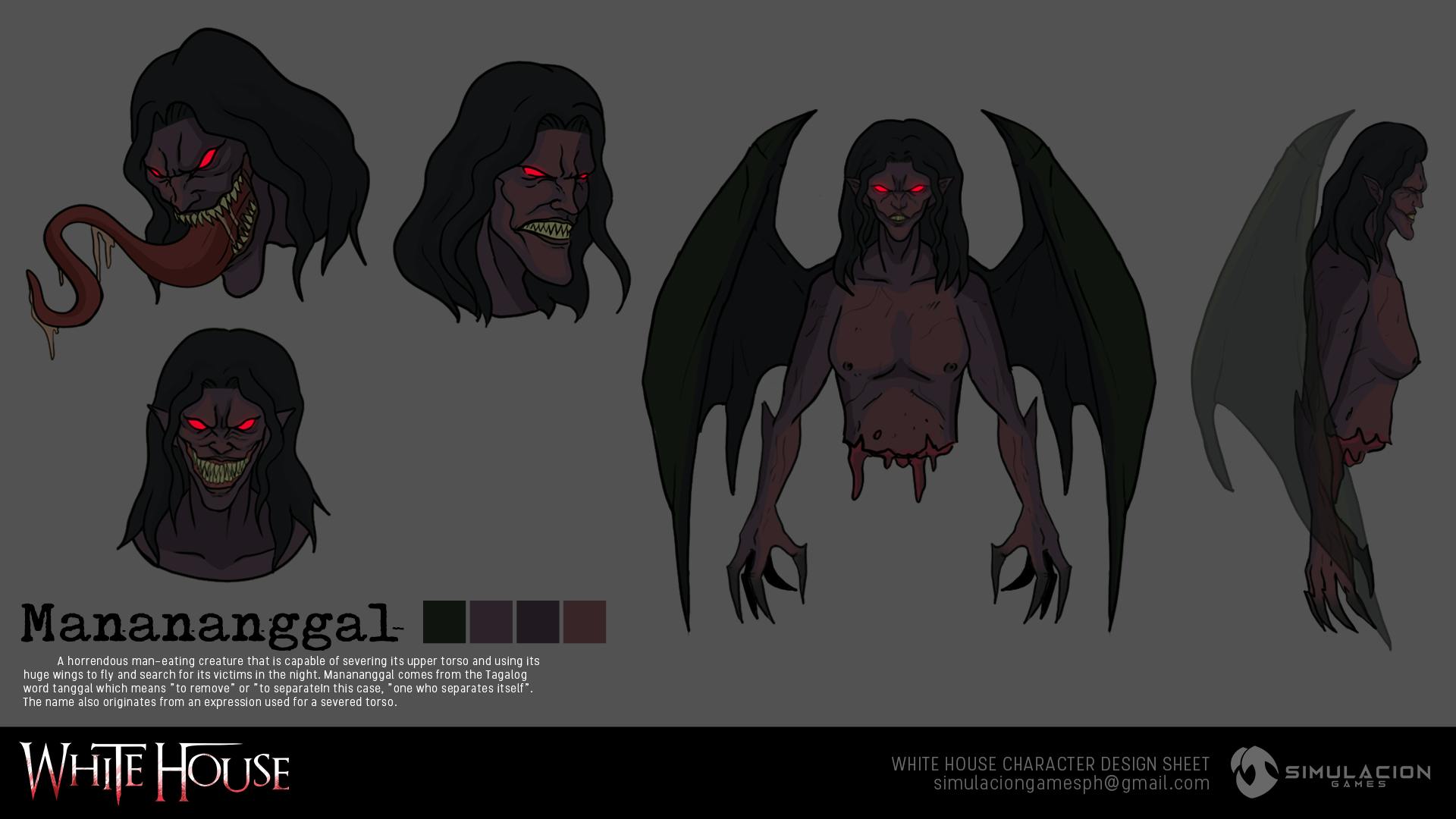 Manananggal Character Sheet