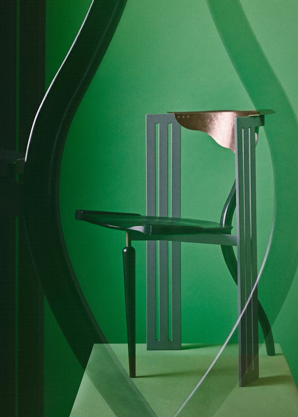 Multiple analogue exposures of the Ota Otanek chair by Czech designer Borek Sipek for Vitra