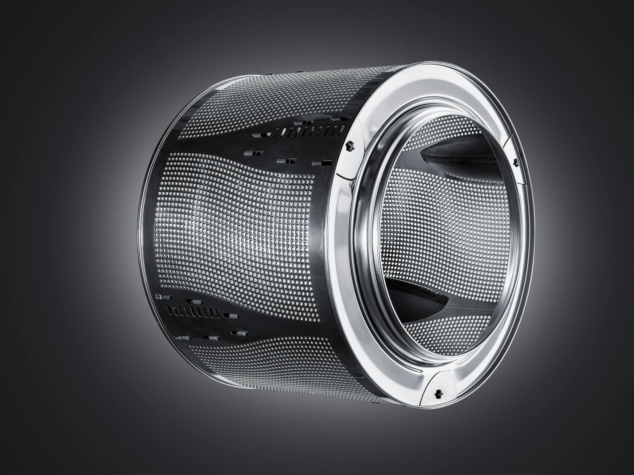 Product shot of a washing machine drum