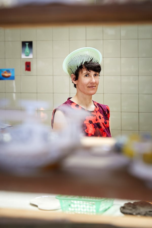 Portrait of the textile designer and ceramicist Estelle Gassmann