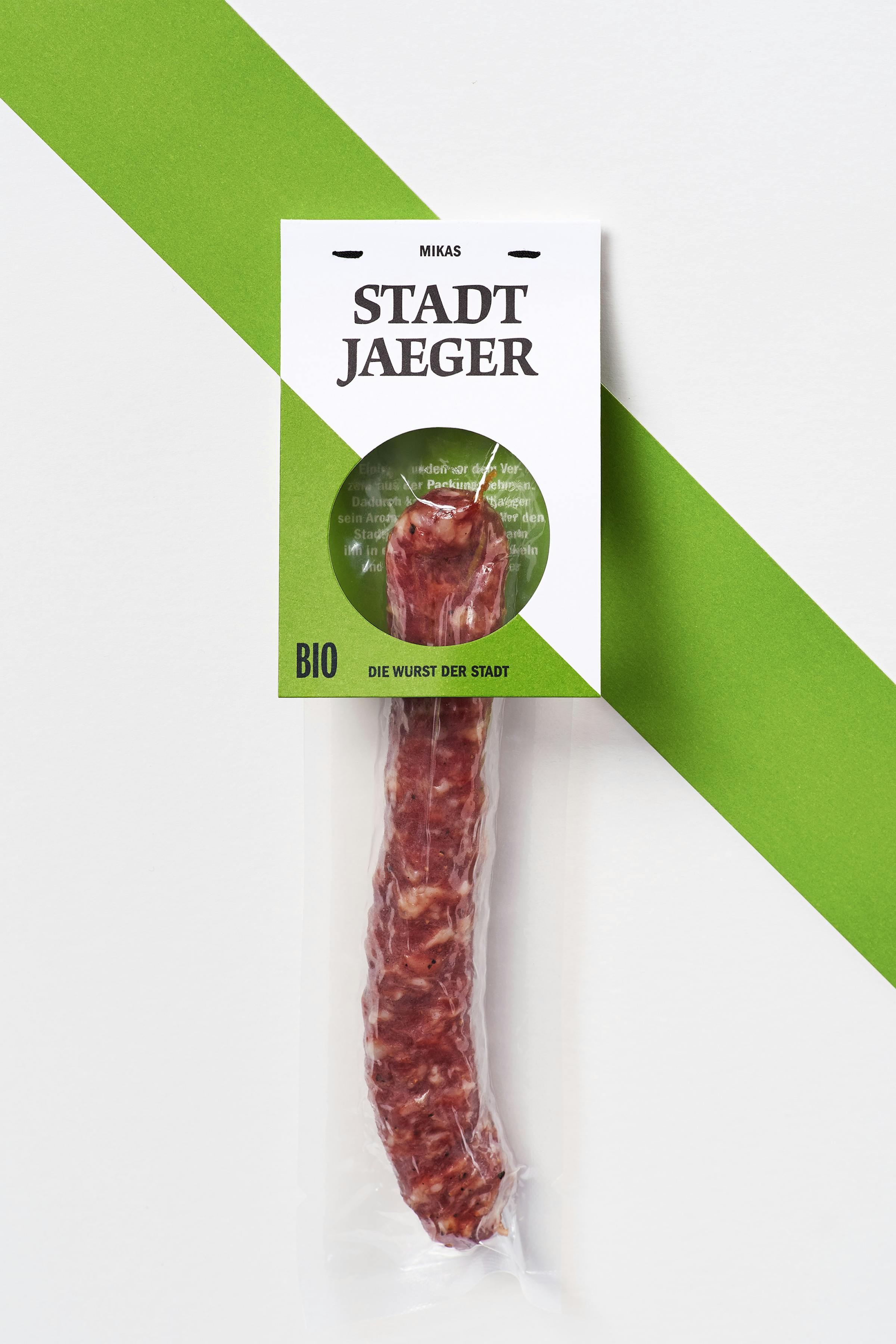 Product photo of a dried sausage