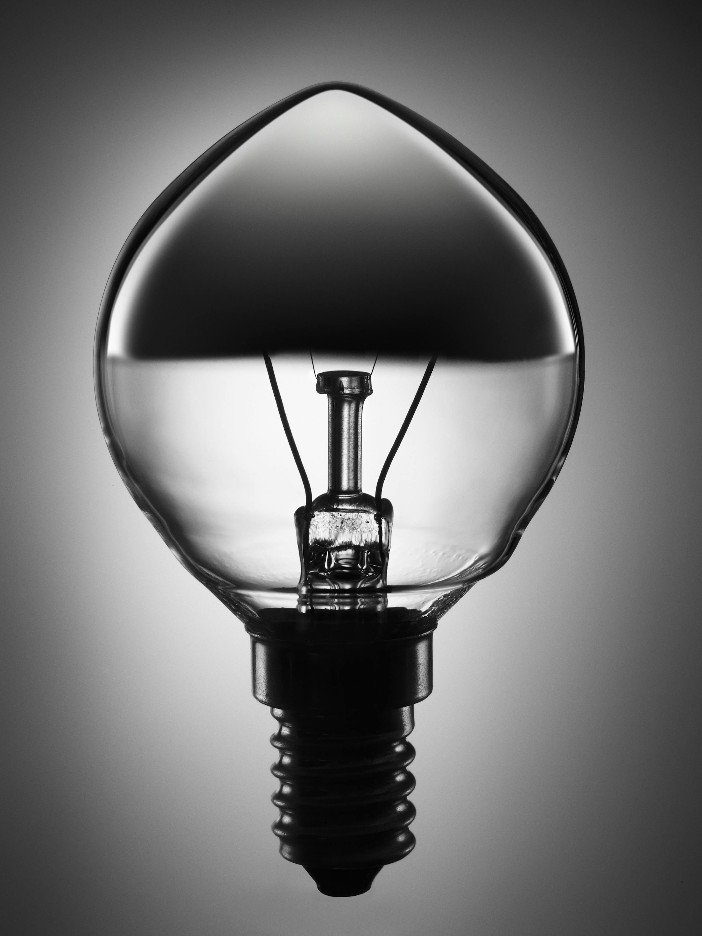 Close-up of the filament of an old-fashioned light bulb
