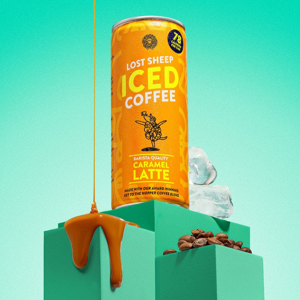 Lost Sheep Coffee's ready to drink Iced Caramel Latte