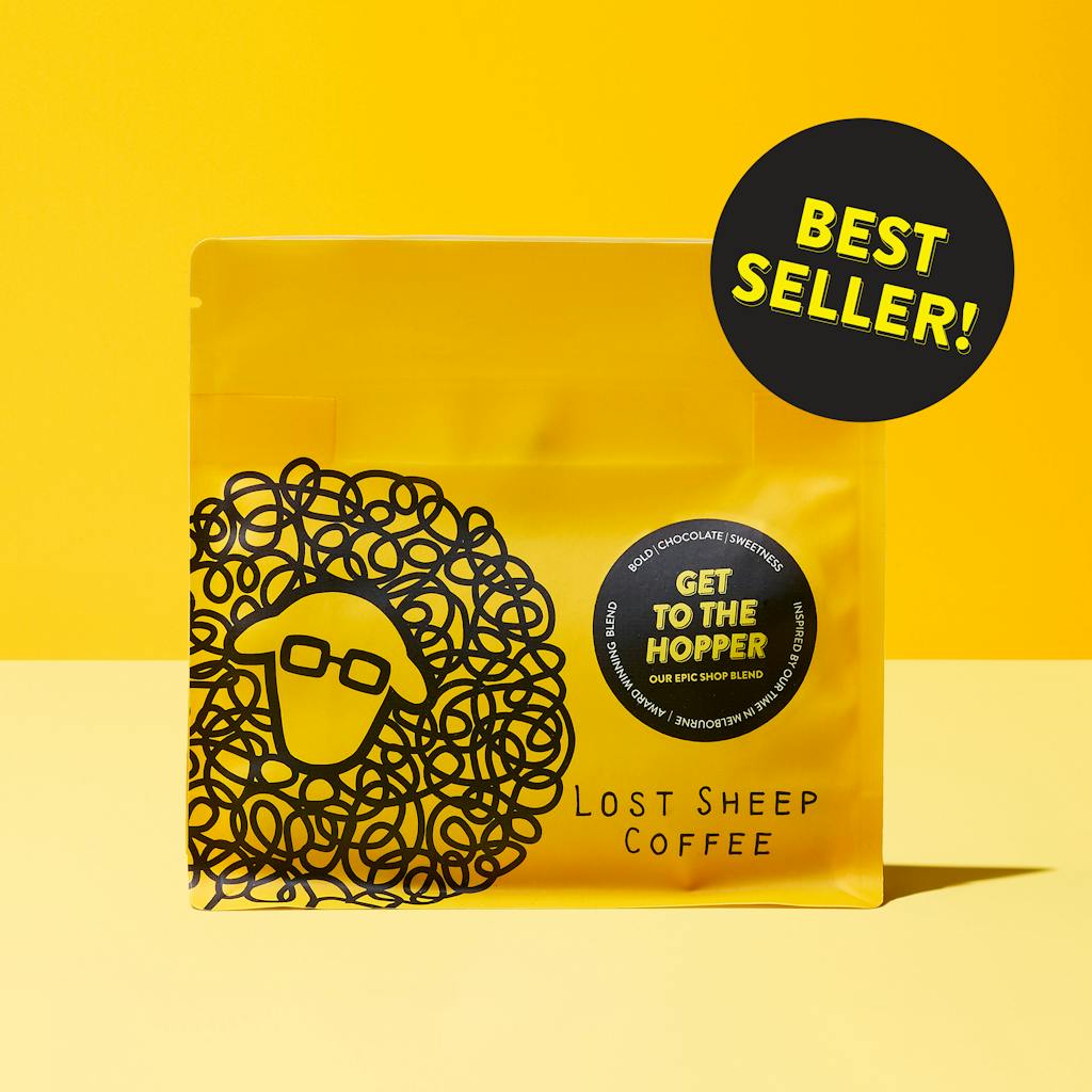 Lost Sheep Coffee's Best Selling Get to the Hopper bag of coffee