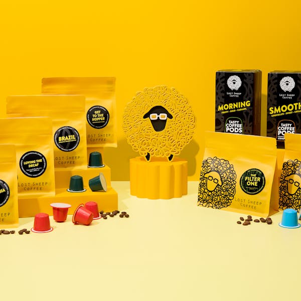 Lost Sheep Coffee's Subscription range including Coffee beans & Nespresso Pods
