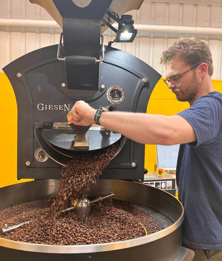 Roasting coffee beans