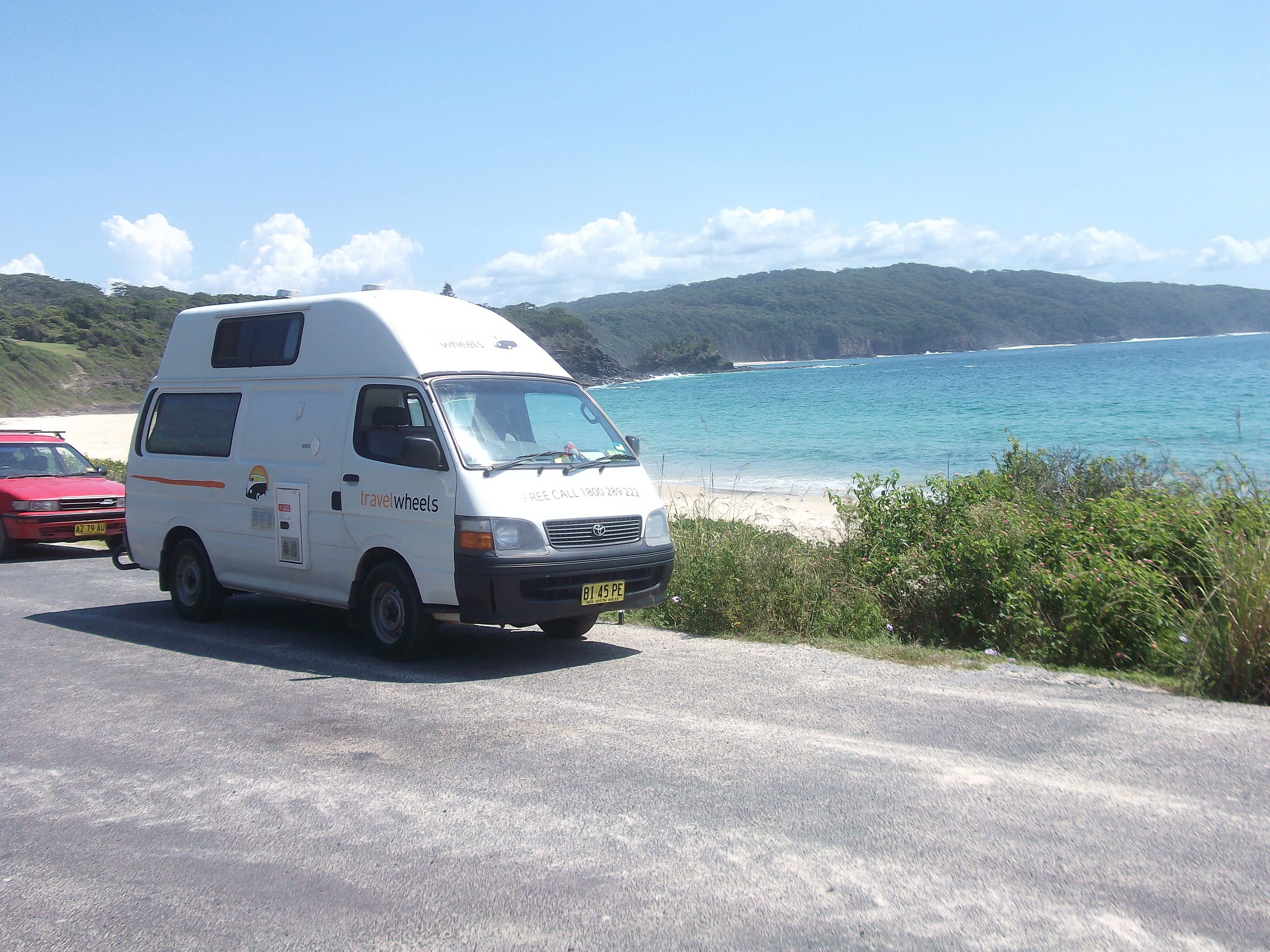 Stu and Sarah from Lost Sheep on early travels in campervan in Australia