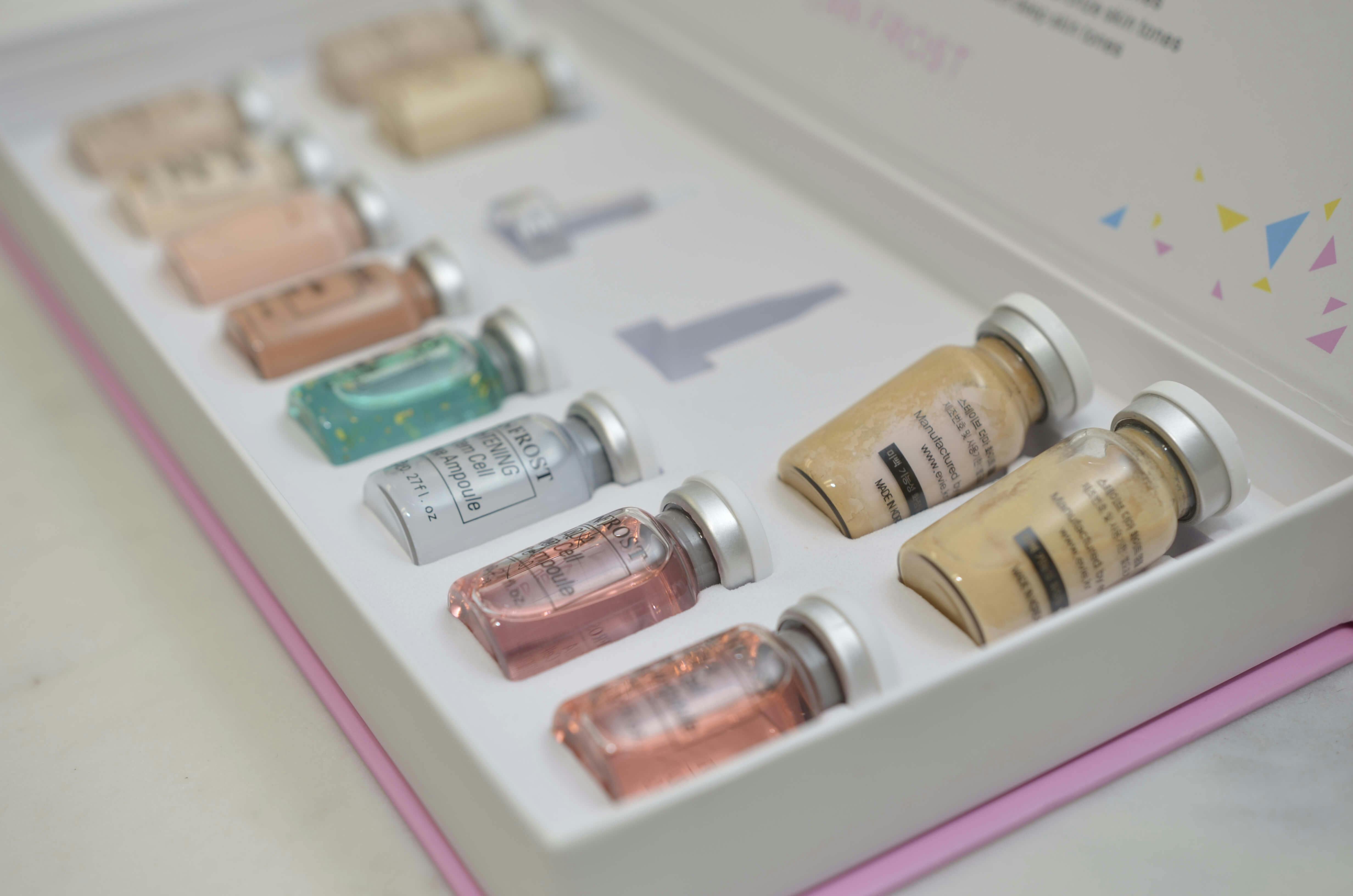 Various products of lotus spa.