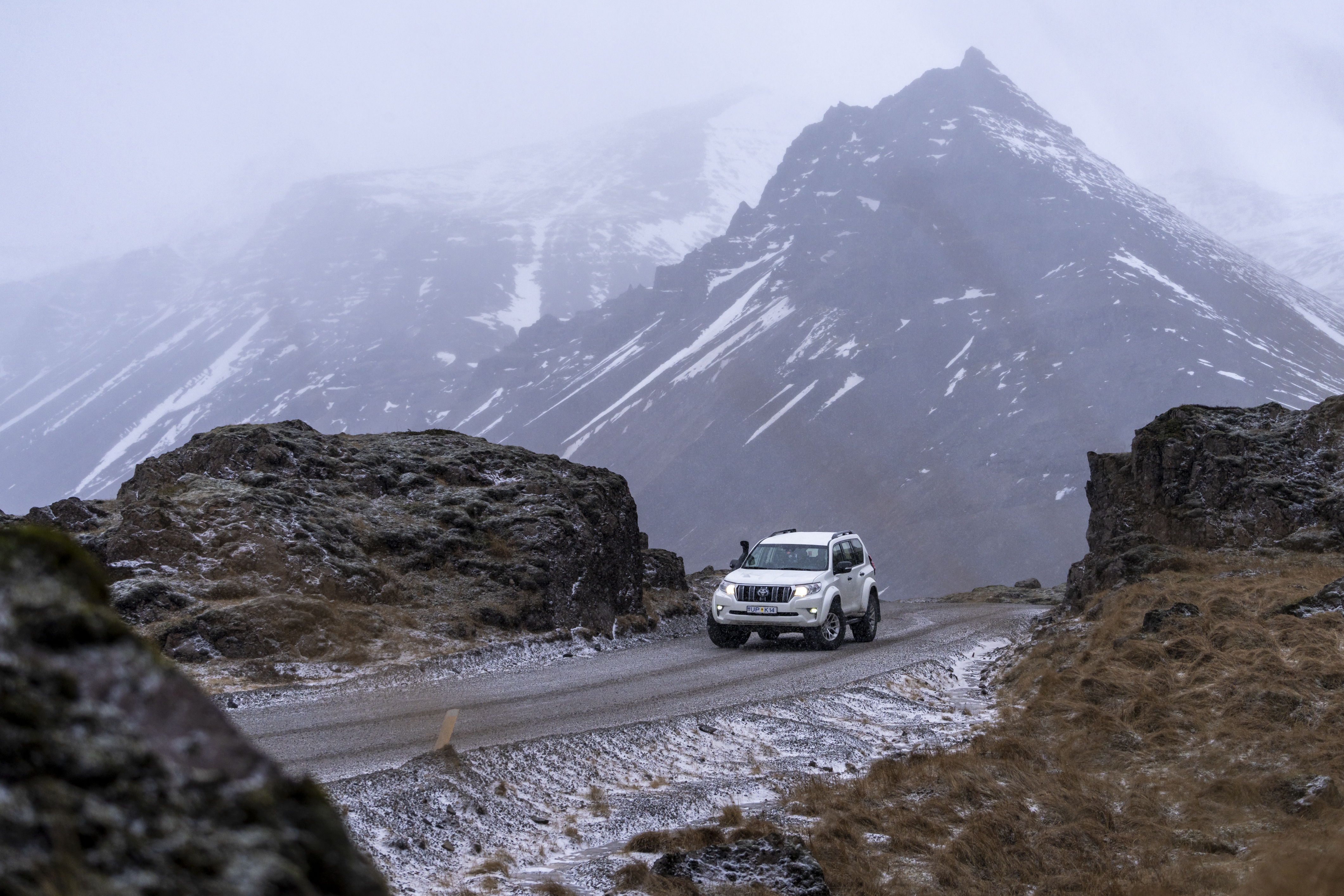 Driving in Iceland with a Super Jeep
