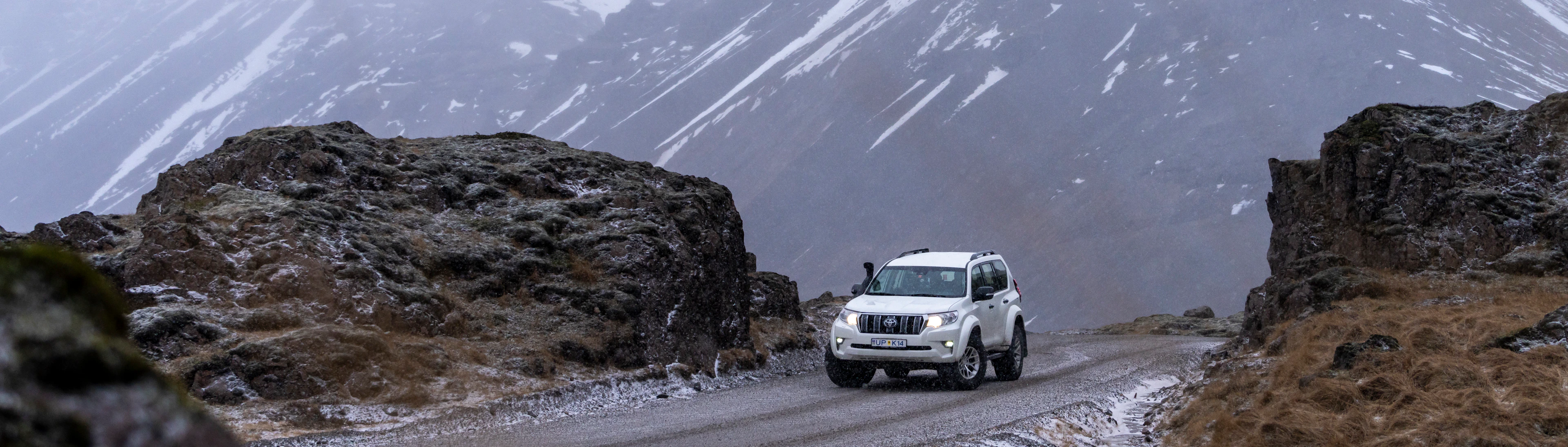 Driving in Iceland with a Super Jeep