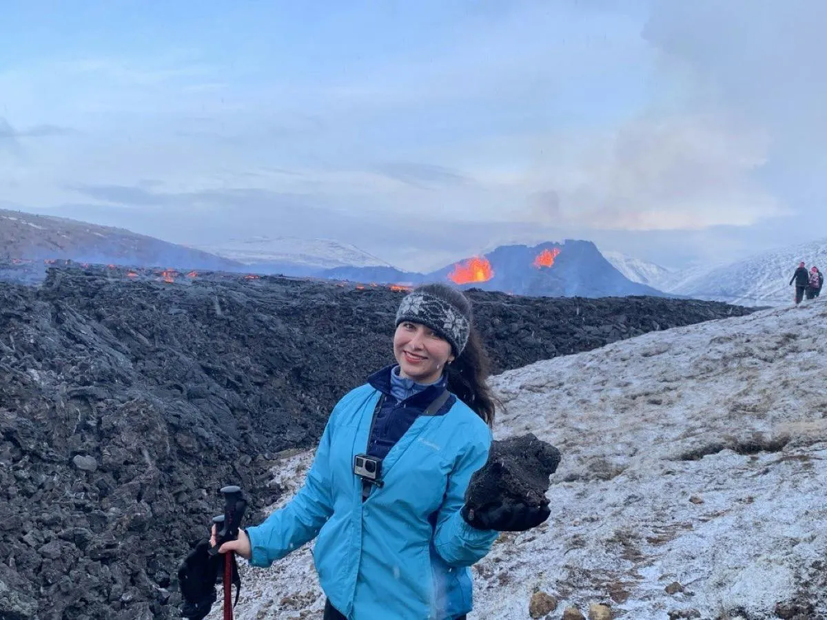 Lava bricht am Fagradalsfjall auf der Reykjanes-Halbinsel aus