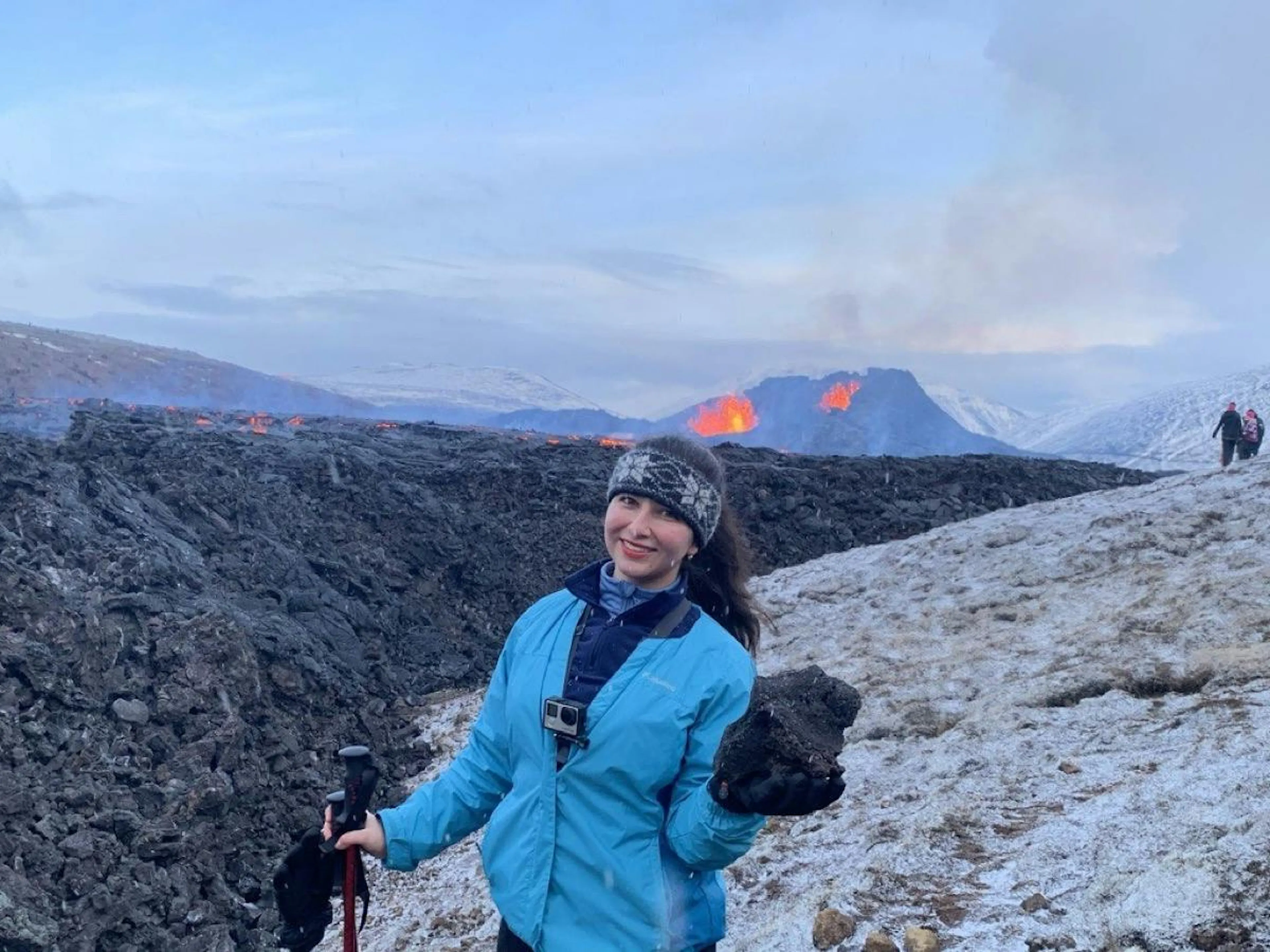 Lava bricht am Fagradalsfjall auf der Reykjanes-Halbinsel aus
