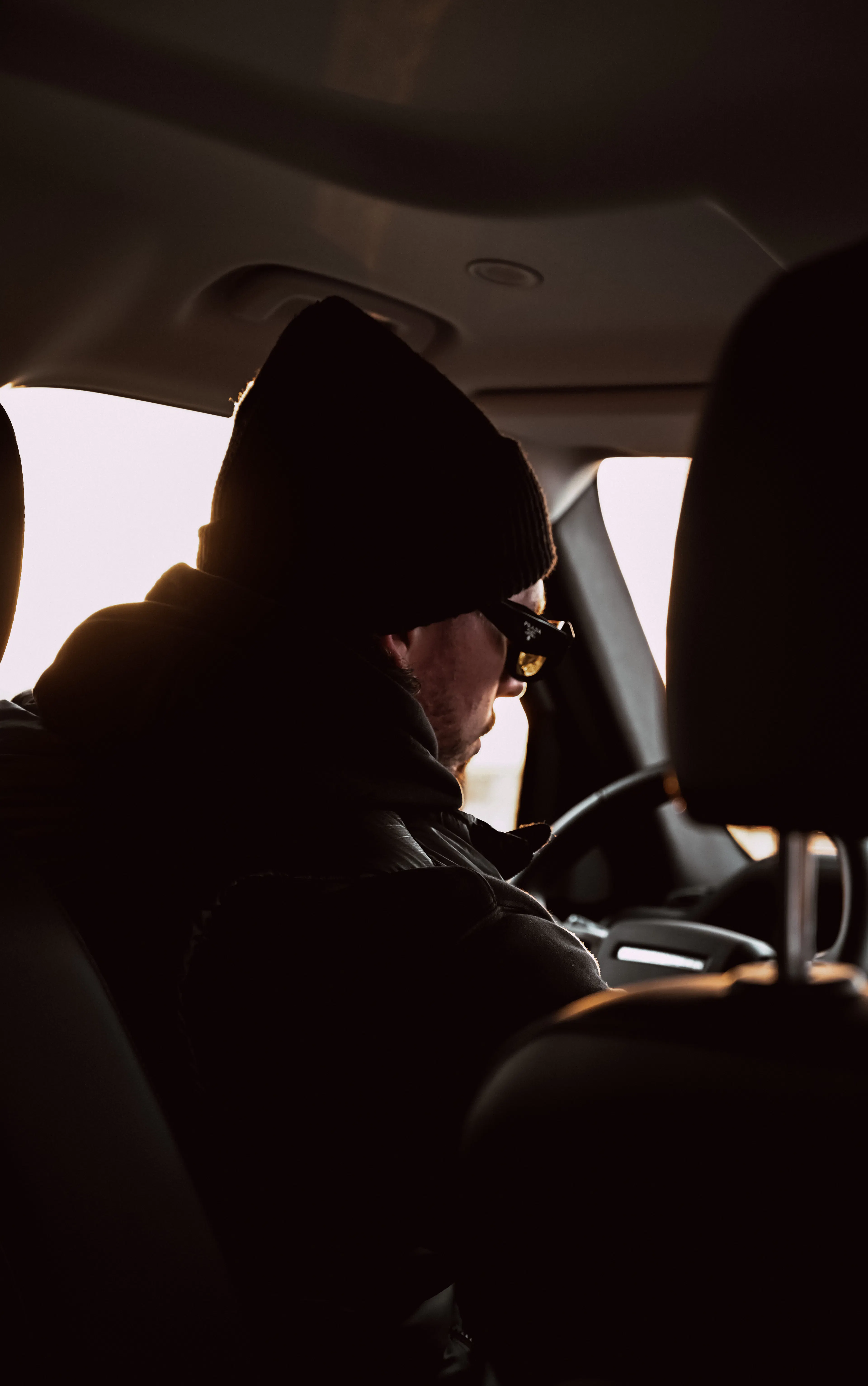 Interior de chaqueta de invierno para conductores