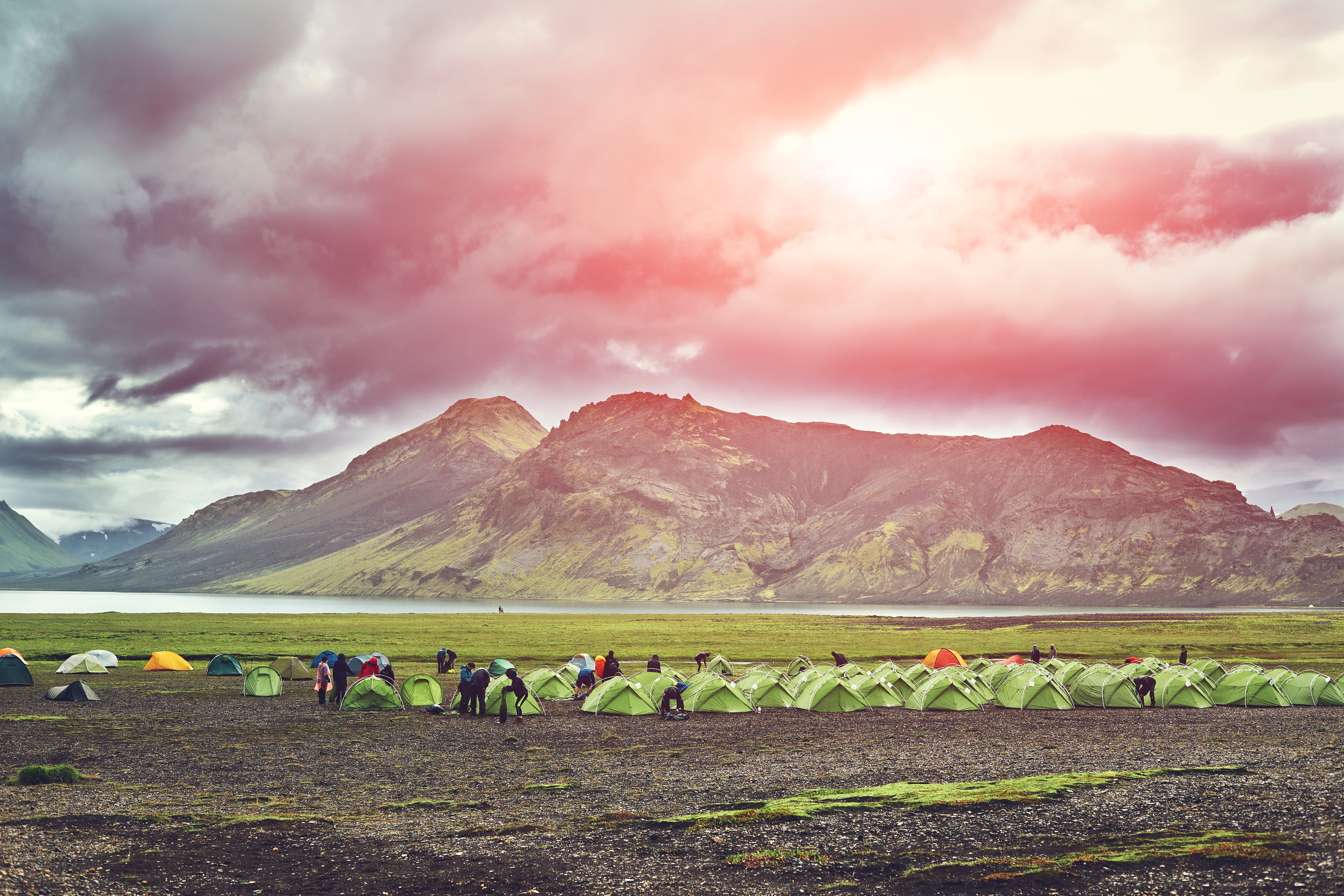 Camping in Landmannalaugar