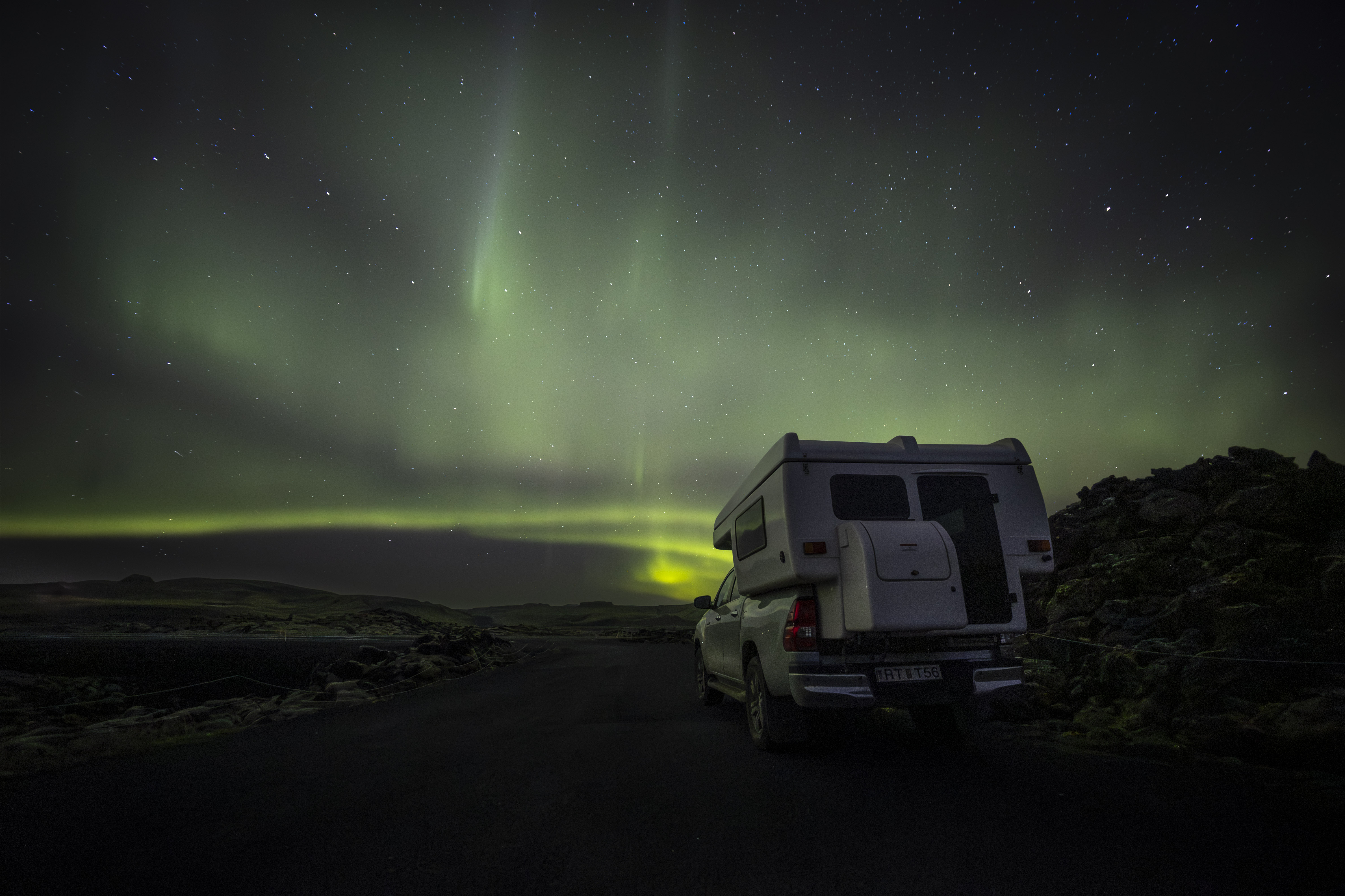 Aurora Lights with Hilux Camper 