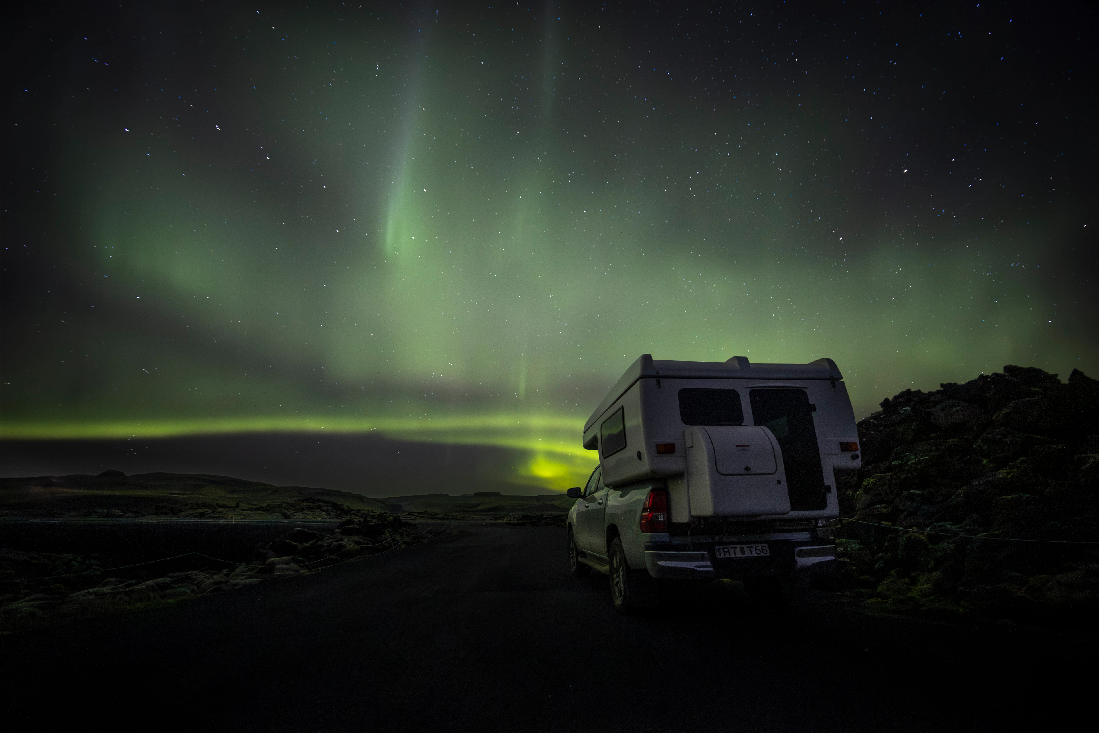Aurora Lights with Hilux Camper 