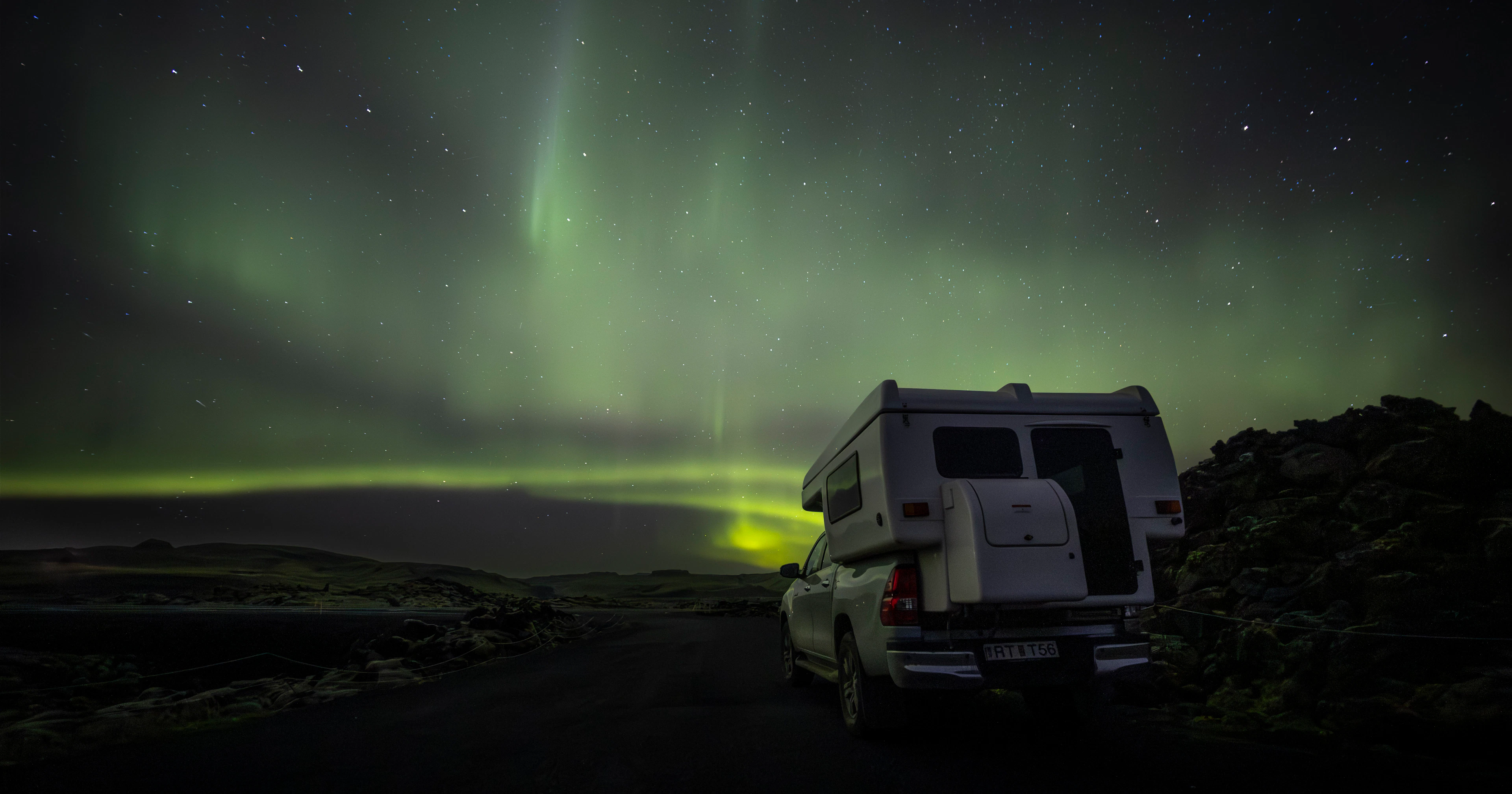 Aurora Lights with Hilux Camper