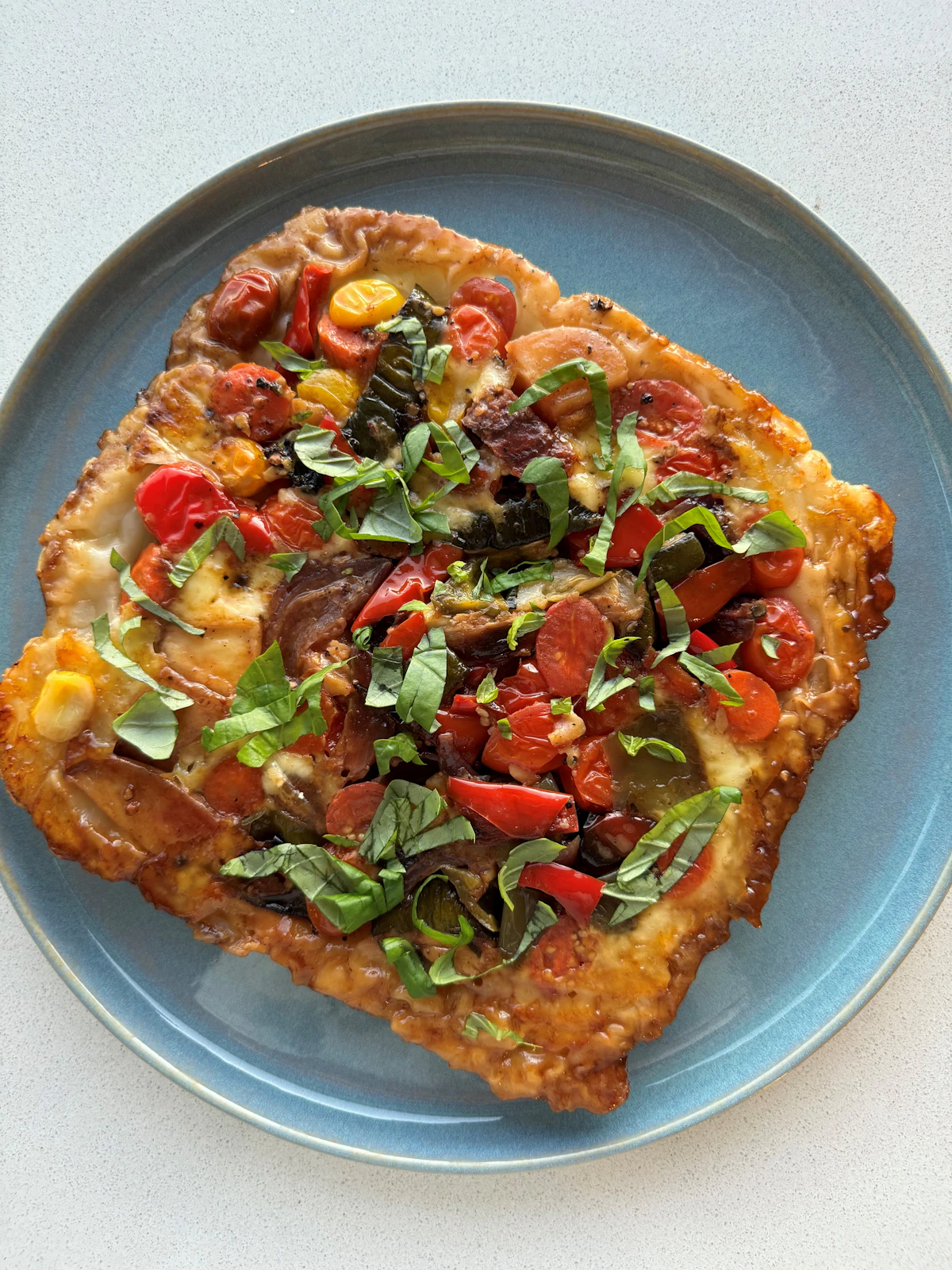 Upside Down Roast Veg Tart