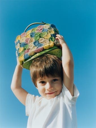 DELVAUX x Pompons Bag