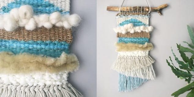how to weave a wall hanging free tutorial by christine leech