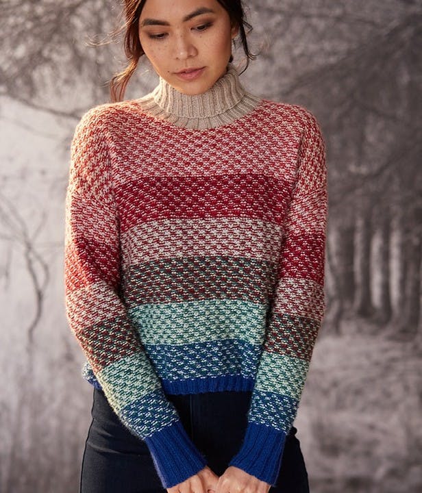 "Ginnie Jumper" - Jumper Knitting Pattern For Women in Willow and Lark Nest