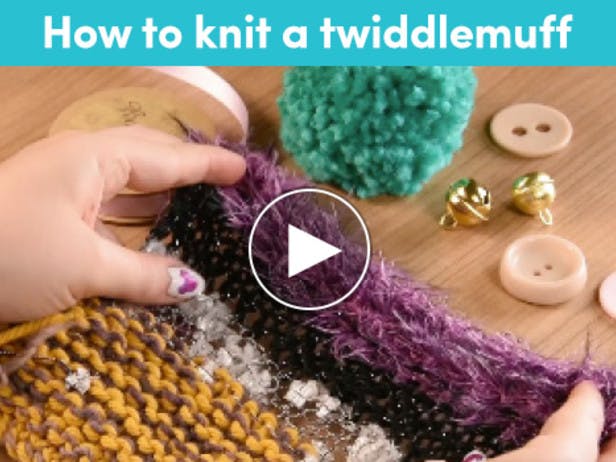 how to knit a twiddlemuff for dementia video 