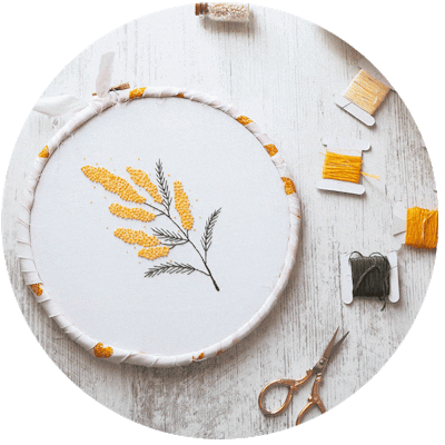 <h1>Stitch your own French Knot flowers</h1>