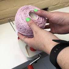 finished yarn cake