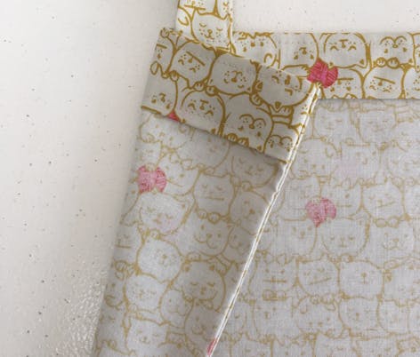 Create a beautiful seam as you finish your tote bag.