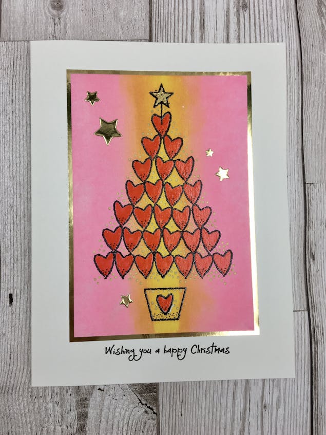 DIY Christmas finished card