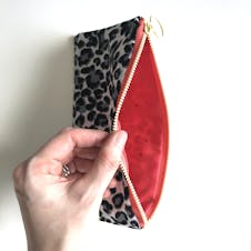Lining in place inside pencil case
