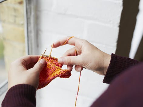 Knitting for mindfulness