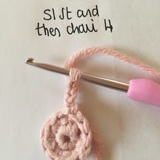 Set up your crochet star