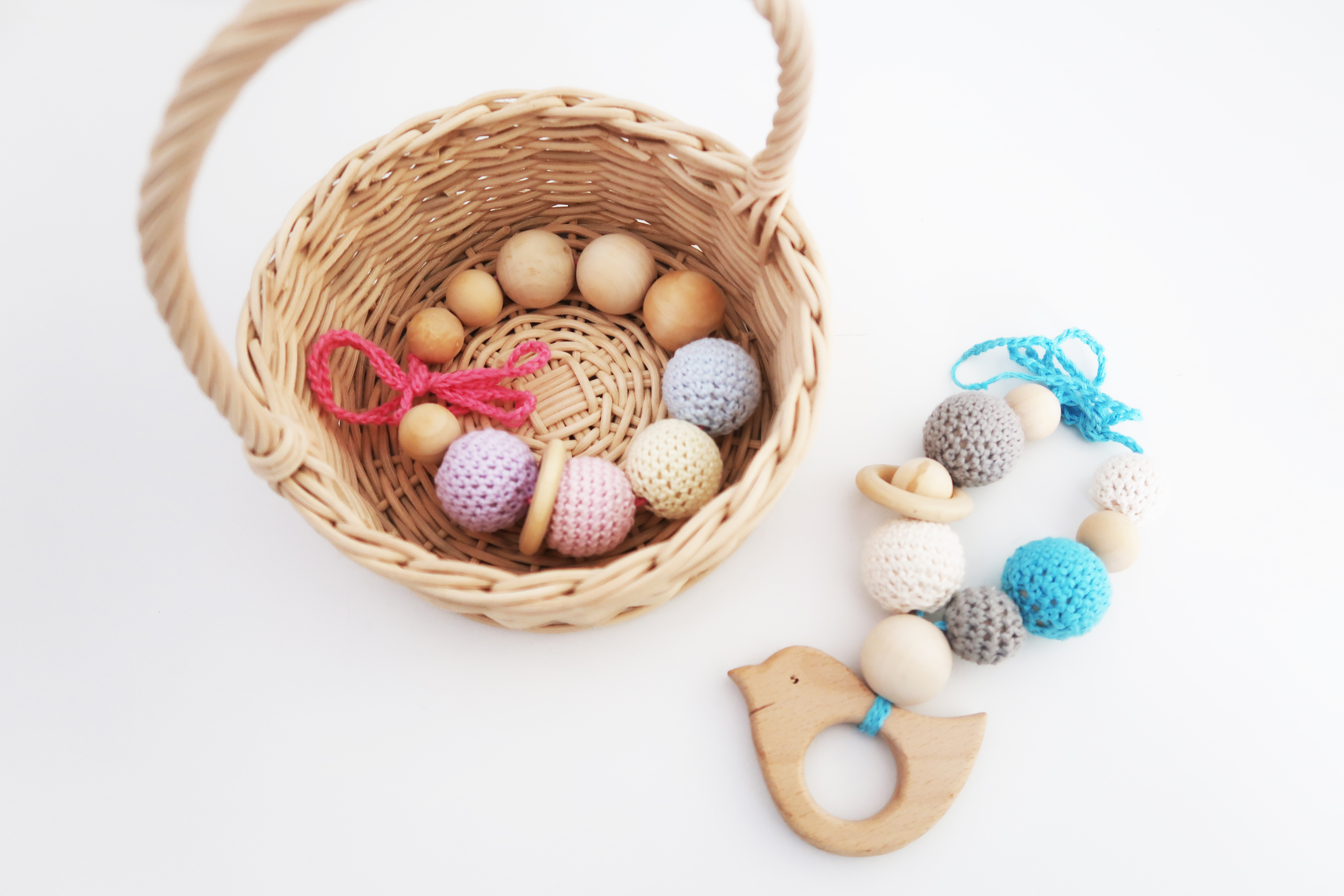 Spring Themed Crochet Beads Bracelet