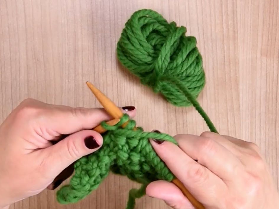 How to knit the moss stitch