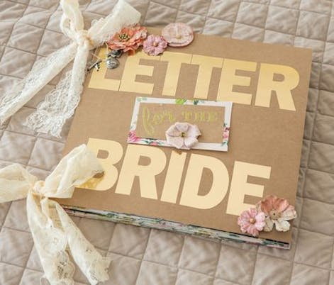 Letters To Bride Book DIY, Made this for my best friend on her wedding  day. So fun & easy to make.