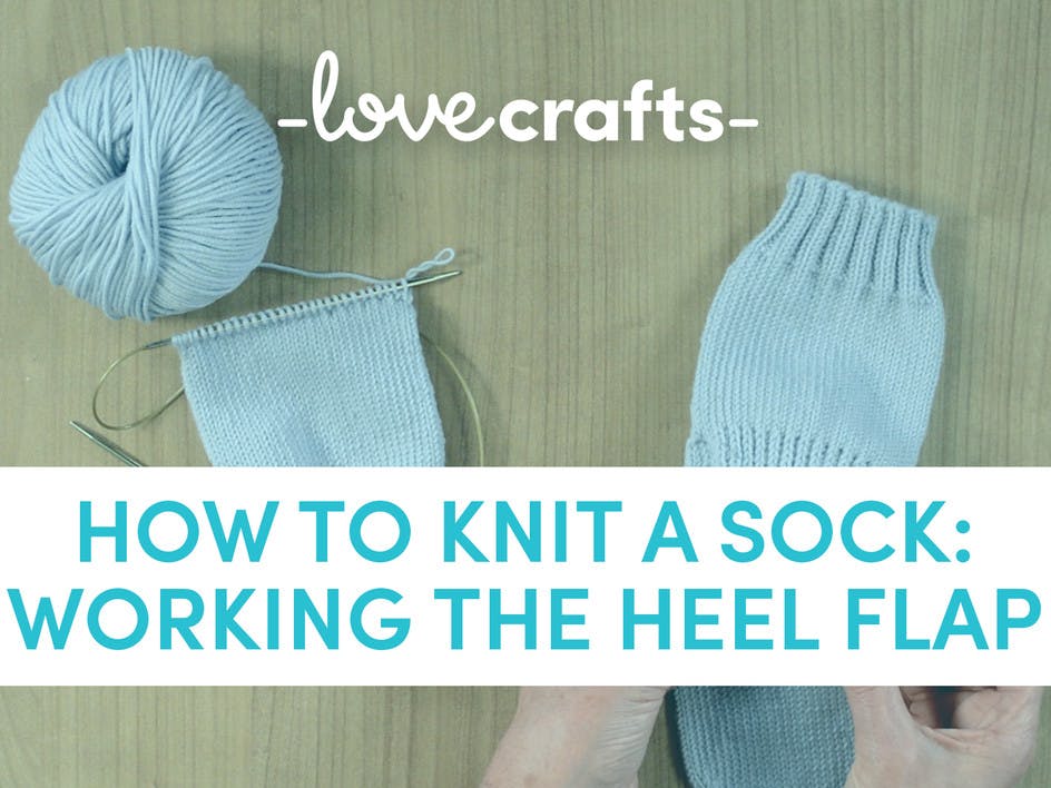 How to knit a sock: Step 4 working the heel flap