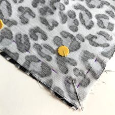 Fabric pen lines drawn on for sewing guide