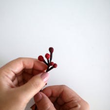 Paper holly berry step 3