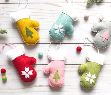 felted mittens