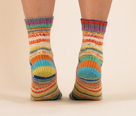 Paintbox sock yarn pattern